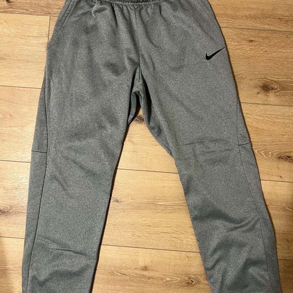 Nike Dri-FIT Fleece Pants in Black and Gray